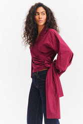 Shape of Her Tied Shirt